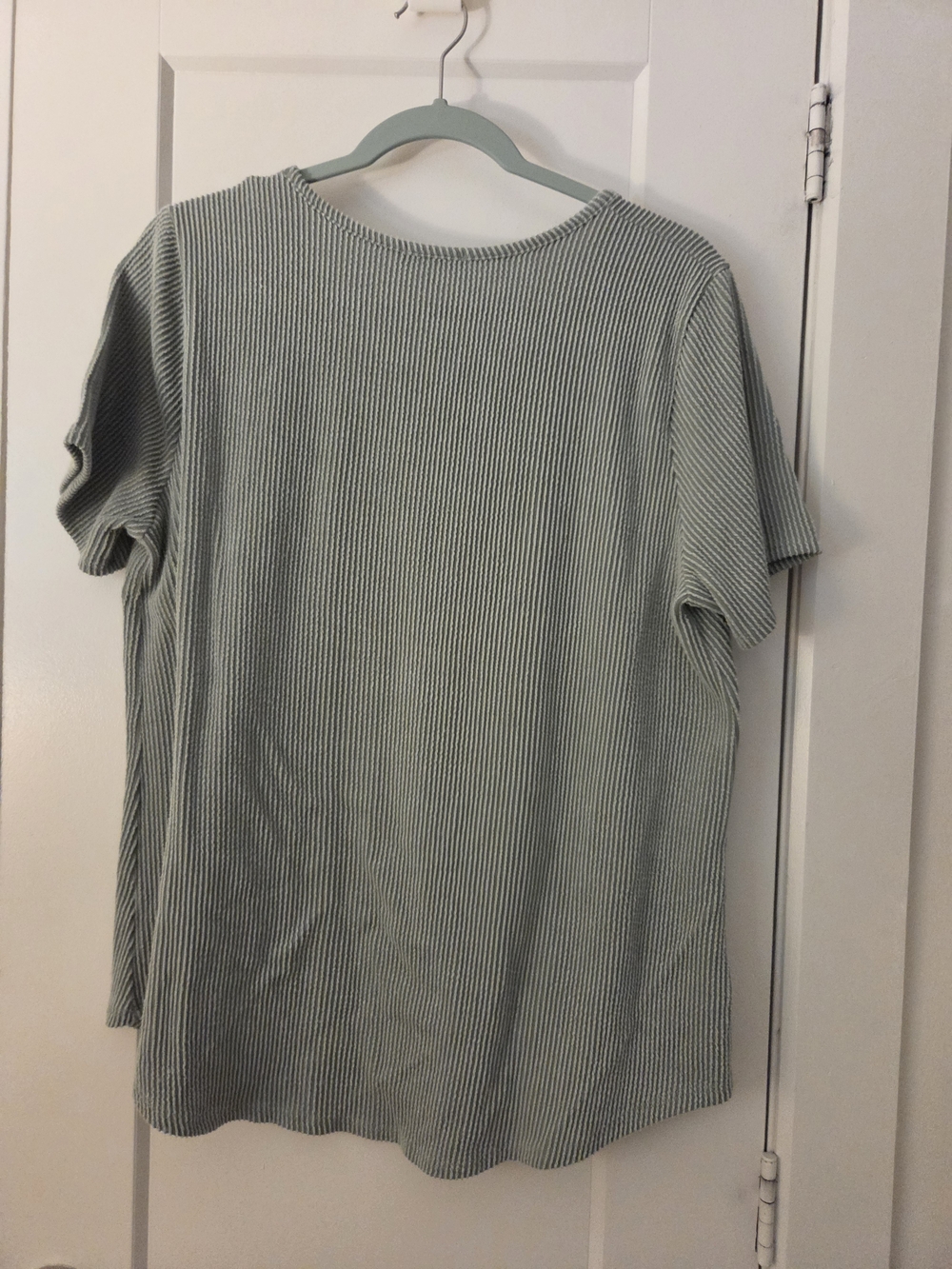 Plus Size Ribbed Short-Sleeve Tee - Picture 2 of 5